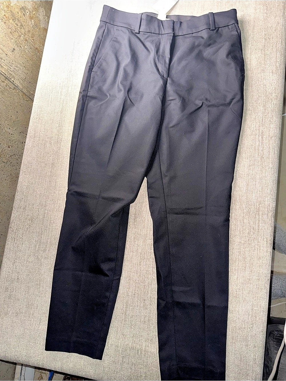 H&M Slacks Regular Waist Ankle-Length Black Trousers
